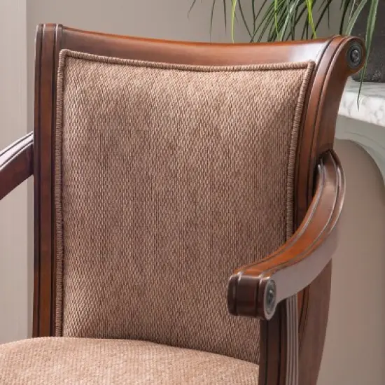 31" Dakota Swivel Barstool with Arms Light Brown - Powell Company image {7}