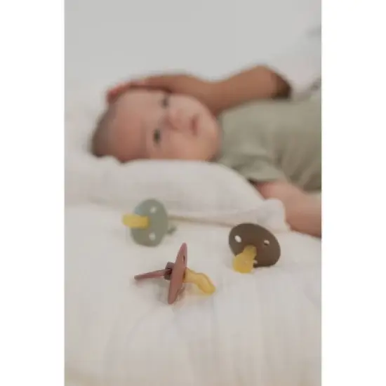 Bibs Color Anatomical Nipple Latex Pacifier - 2pk image {2}