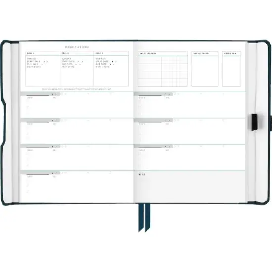 At-A-Glance Foundation Undated Planner 8.5"x6.75" Blue: Non-Toxic Acid-Free Paper, Weekly & Monthly Agenda, Adult Stationery image {3}