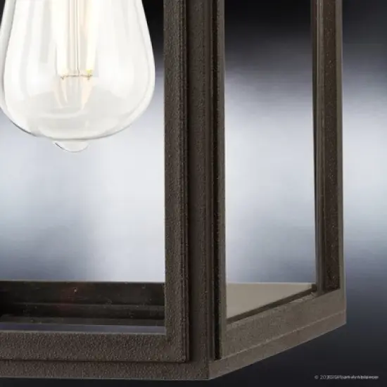 Urban Ambiance Luxury Farmhouse Outdoor Wall Sconce 13.625''H x 7.125''W,  Olde Bronze Finish,  Macon Collection, UHP1381 image {6}