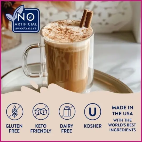 Jordan's Skinny Mixes Naturally Sweetened Sugar Free Cinnamon Dolce Coffee Flavoring Syrup - 12.7 fl oz image {2}