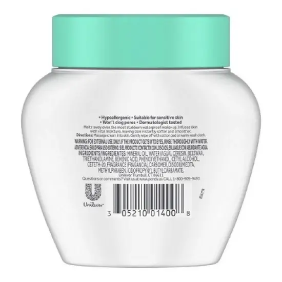 POND'S Cold Cream Make-up Remover Deep Cleanser - Scented - 6.1oz image {1}