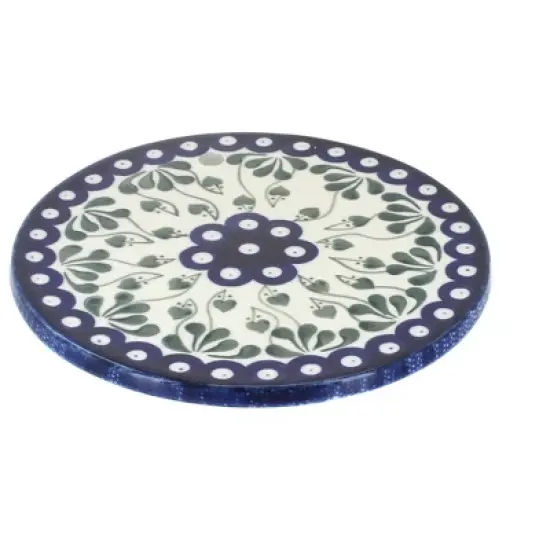 Blue Rose Polish Pottery 413-Trivet image {1}