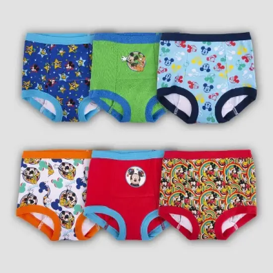 Toddler Boys' Mickey Mouse 6pk Training Underwear image {5}