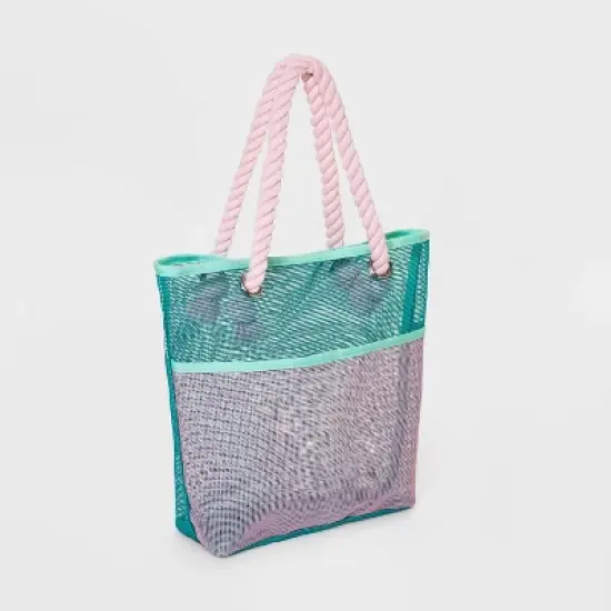 Girls' Colorblock Mesh Tote - art class&trade; image {1}