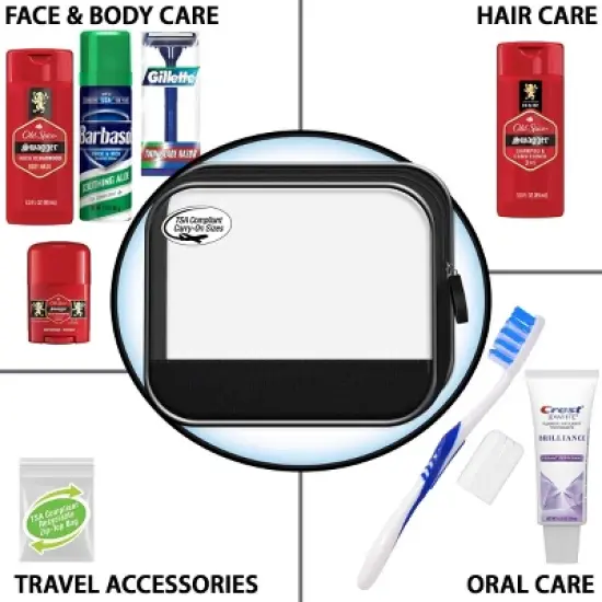 Convenience Kits International Men's Bath and Body Travel Kit - 10pc image {3}