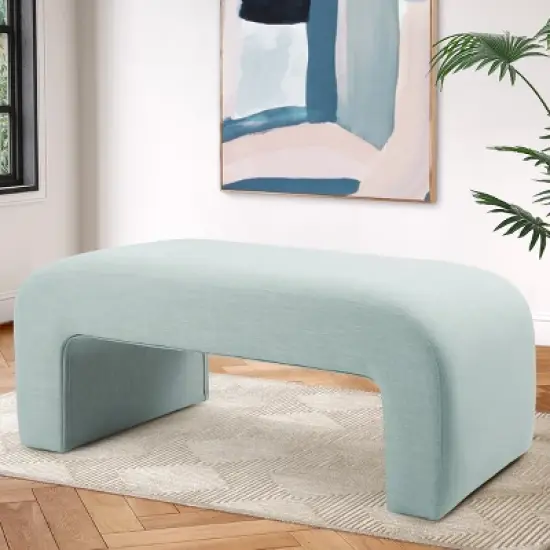 Lily 47" Contemporary Farmhouse Upholstered Bench-The Pop Maison image {10}