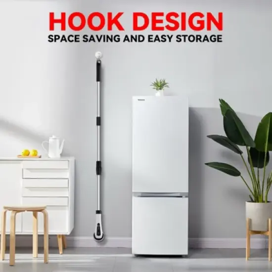 Maison Electric Spin Scrubber W/8 Alternative Heads Adjustable Speed & Handle Rechargeable Great For Bathrooms Showers Floors Kitchen Tiles Car & more image {6}