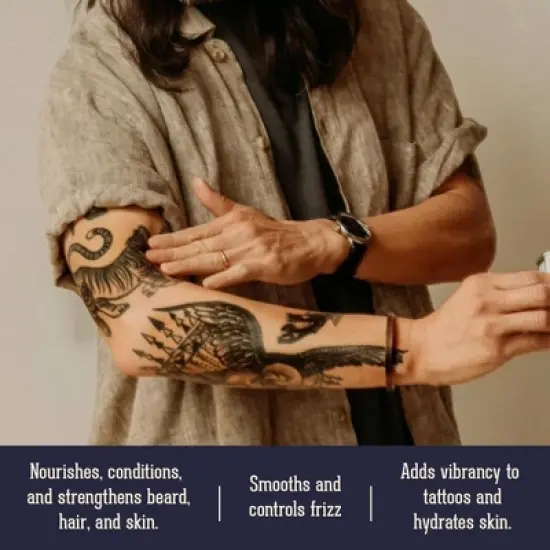 18.21 Man Made Moisturizing Beard Oil, Absolute Mahogany-2 oz image {4}