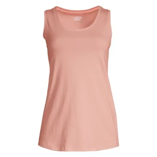 Lands' End Women's Supima Cotton Scoop Neck Tunic Tank Top image {6}