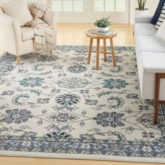 Nourison Essentials Floral Persian Indoor Outdoor Rug image {2}