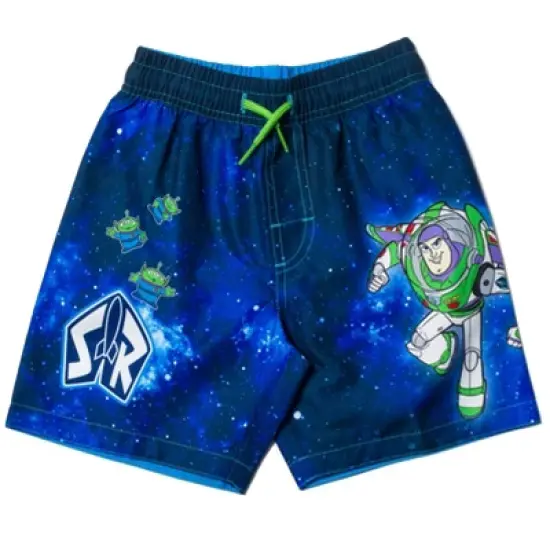 Disney Pixar Pixar Toy Story Buzz Lightyear Woody Alien Swim Trunks Bathing Suit Toddler  image {7}
