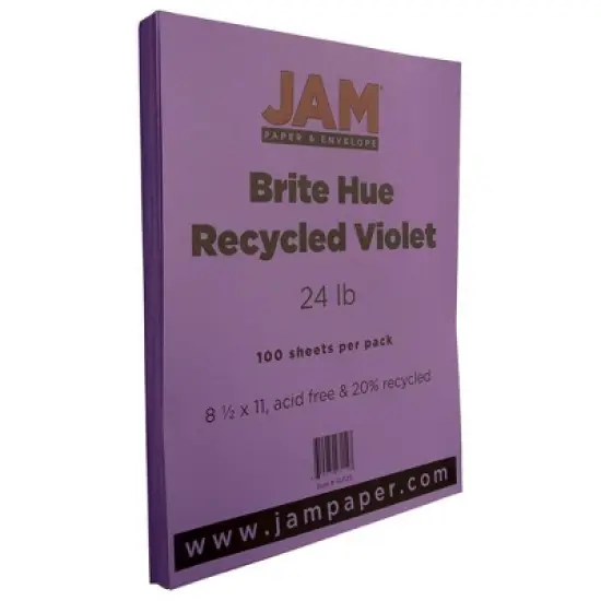 JAM Paper Brite Hue 24lb Paper 8.5" x 11" 100pk image {10}