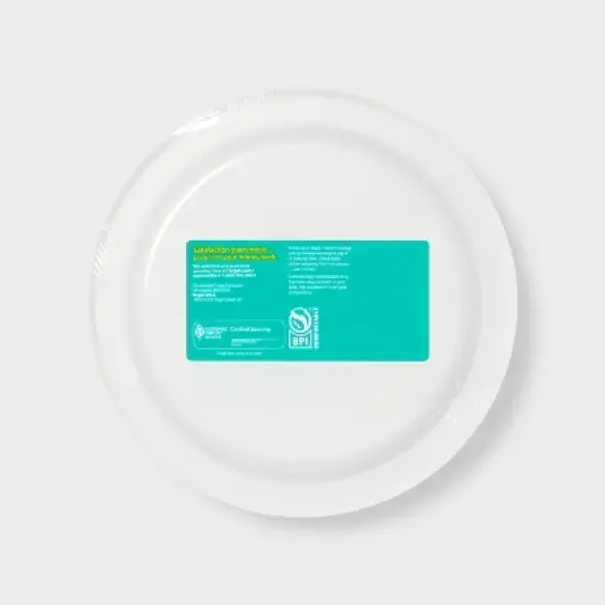 White Plate 6.8" - 58ct - up&up&trade; image {2}