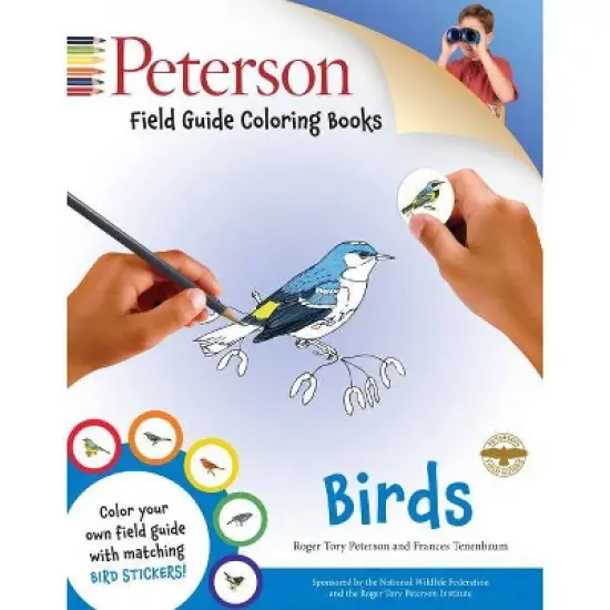 Peterson Field Guide Coloring Books: Birds - (Peterson Field Guide Color-In Books) by  Peter Alden & Roger Tory Peterson (Mixed Media Product) image {1}