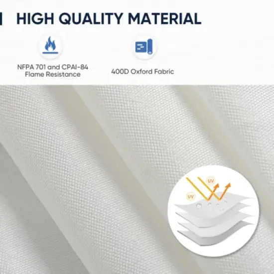 EAGLE PEAK 10x10 Easy Setup Pop Up Canopy w/Gable Roof, White image {3}