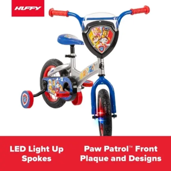 PAW Patrol Kids' Bike - 12" Wheels - LED Lights - Blue image {12}