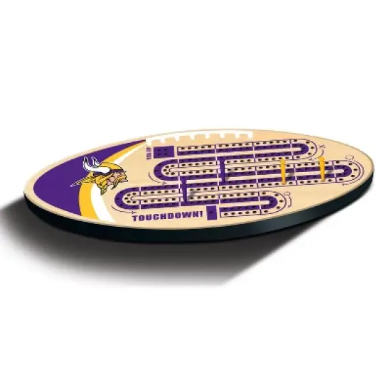 MasterPieces NFL Minnesota Vikings Cribbage Board Game Set for Adults - Officially Licensed image {2}