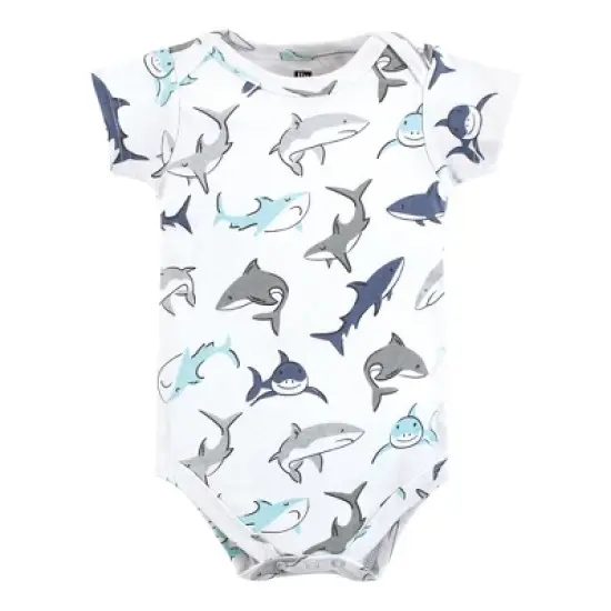 Hudson Baby Unisex Baby Cotton Bodysuits, Fintastic image {3}