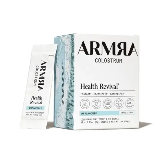 ARMRA Colostrum Powder Travel Packs - Unflavored - 0.03oz/30ct image {5}