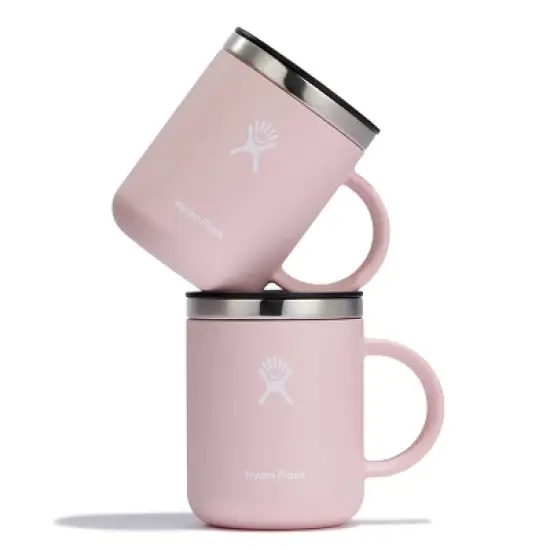 Hydro Flask 2pc Coffee Mug Set Trillium: 12oz Vacuum-Insulated Stainless Steel Travel Mugs with Lids, Pink image {1}