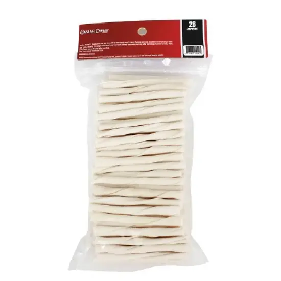 Canine Chews Natural Beef Twist Rawhide Dog Treats - 28oz image {1}