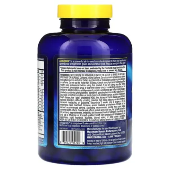 MHP Anadrox Pump & Burn, 224 Capsules image {2}