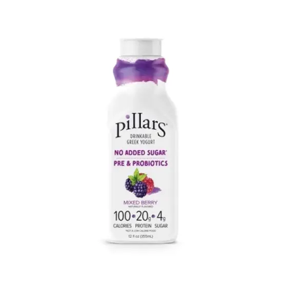 Pillars Mixed Berry Greek Yogurt Drink - 20g Protein 12oz image {4}