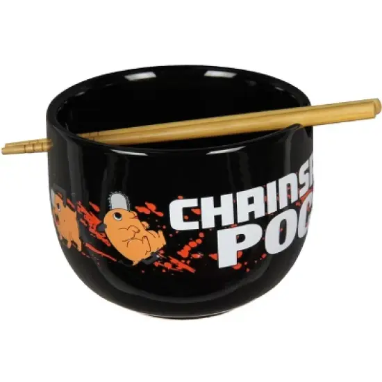 Chainsaw Man Pochita 14oz. Ramen Bowl with Bamboo Chopsticks Gift Box Set image {6}