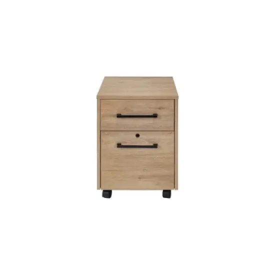 Mason Modern Two Drawer Wood Laminate File Cabinet - Martin Furniture image {9}
