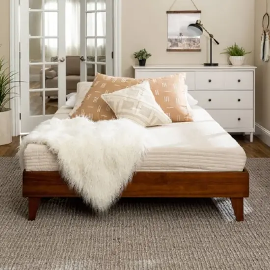 Alice Mid-Century Solid Wood Platform Bed - Saracina Home image {1}