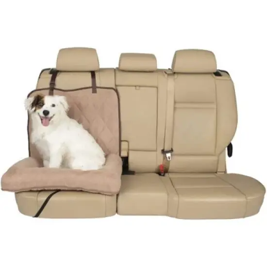 PetSafe Happy Ride Waterproof & Machine Washable Dog Car Bed Seat Cover for Cars and Trucks, Brown (40"L x 23"W x 5"H) image {5}