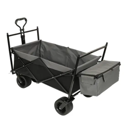 SKRAN 480Lbs Collapsible Wagon with Canopy with Removable  Canopy with All-Terrain Wheels & Mosquito net,for Camping,for Camping, Shopping image {11}
