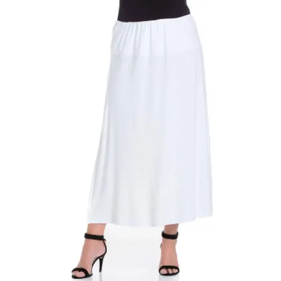 24seven Comfort Apparel Women's Plus Women's Maxi Skirt image {10}