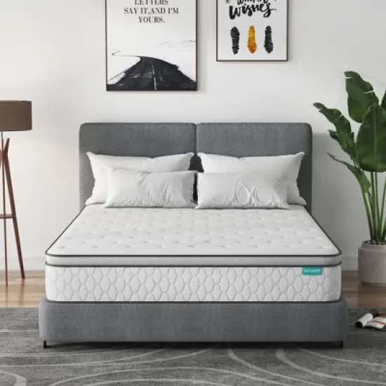 Serweet 12" 5-Zone Motion Isolation Hybrid Mattress - Compatible with Platform Bed, Box Spring, or Slat Base image {1}