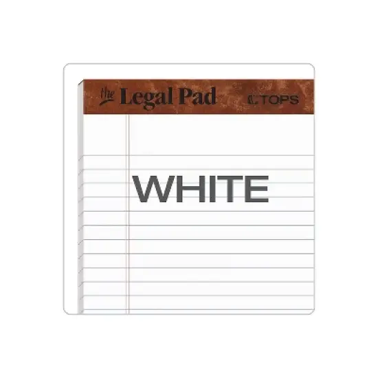 TOPS "The Legal Pad" Ruled Perforated Pads 5 x 8 White 50 Sheets Dozen 7500 image {5}