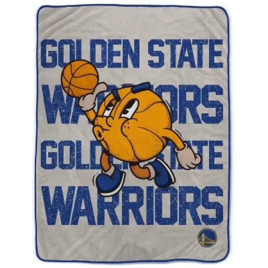 NBA Golden State Warriors 60"x80" Cartoon Basketball Ultra Cozy Blanket image {3}