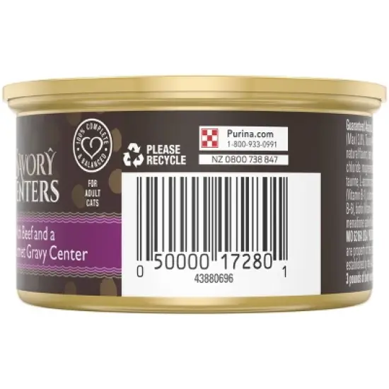 Purina Fancy Feast Savory Centers Pat&eacute; Gourmet Wet Cat Food with Beef and a Gourmet Gravy Center - 3oz image {6}