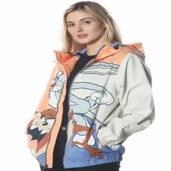 Members Only - Women's Big Bugs Windbreaker Oversized Jacket image {2}