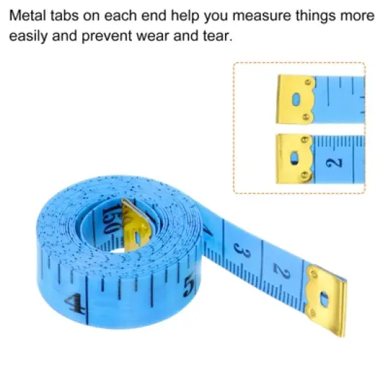 Unique Bargains Soft Plastic Flexible Tailor Seamstress Ruler Tape Measure image {4}