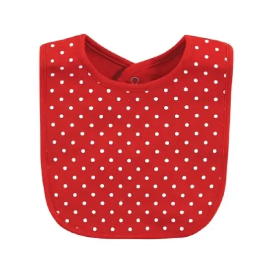 Hudson Baby Infant Girl Cotton Bibs, Wildflowers, One Size image {3}