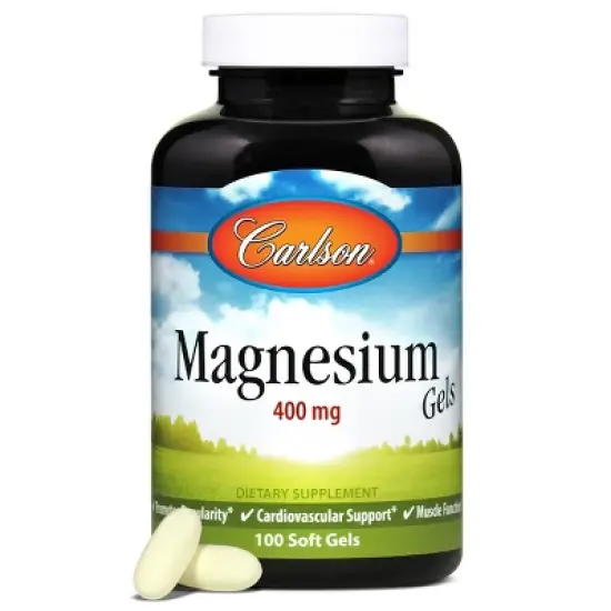 Carlson - Magnesium Gels, 400 mg of Magnesium, Heart Health, Bowel Function image {3}