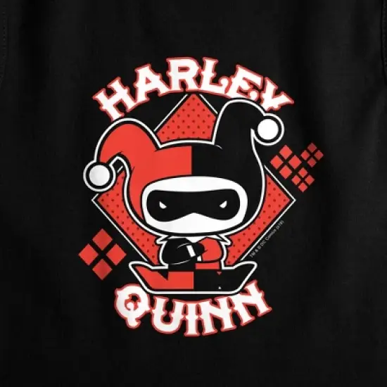 Women's JLA Harley Chibi Sleeveless Crop Top Tank image {1}