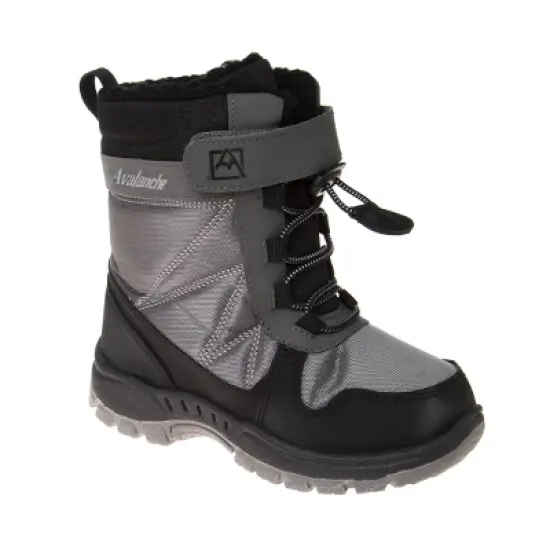 Avalanche Unisex Boys Girls Slip Resistant Faux Fur Lined Winter Snow Boots (Little Kid) image {8}