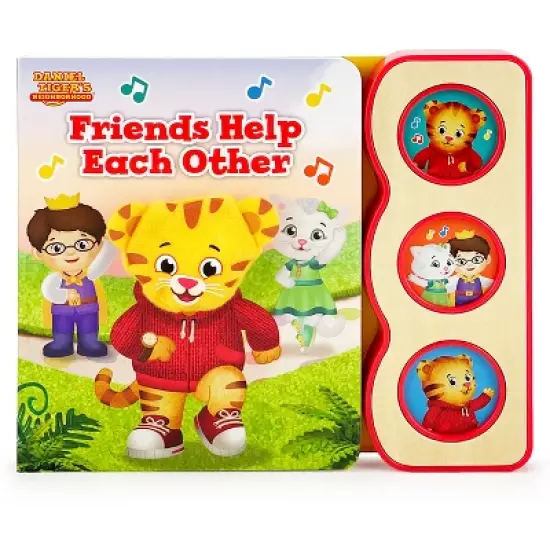 Daniel Tiger Friends Help Each Other - by  Rose Nestling (Board Book) image {1}