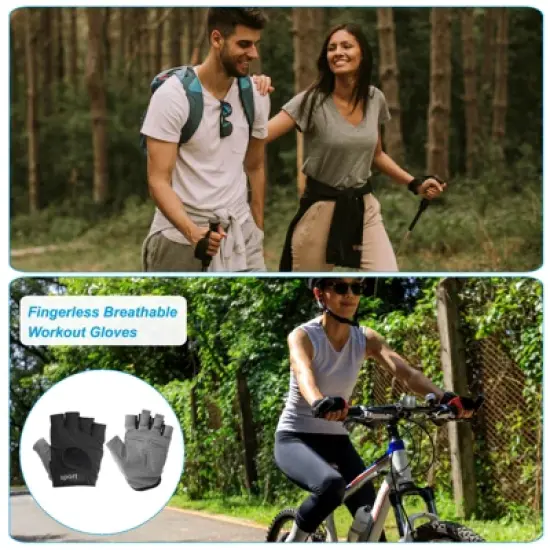 Unique Bargains Breathable Sun Protection Non-slip Stretchy Fishing Gloves image {2}