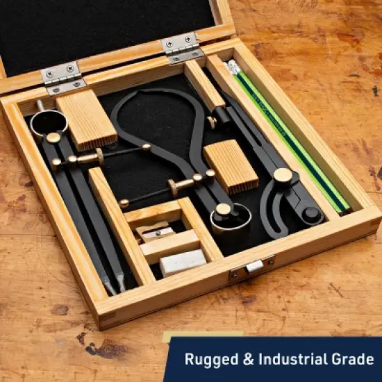 Kings County Tools 7-Piece Caliper and Compass Set image {1}