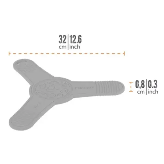 Petromax Silicone Trivet for Camp Dutch Ovens and Pans, Cold and Heat Resistant Non-Slip Base Protection with Lid Grooves, 12.6 inch diameter, Black image {1}