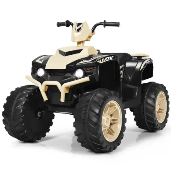 Costway 12V Kids 4-Wheeler ATV Quad Ride On Car w/ LED Lights Music  USB image {14}