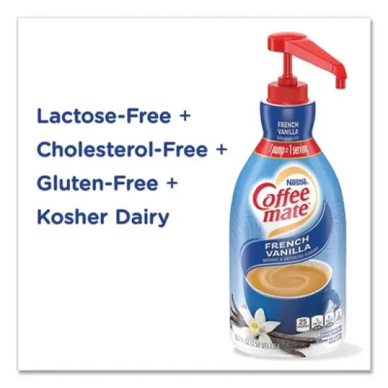 Coffee mate Liquid Coffee Creamer, French Vanilla, 1500mL Pump Bottle image {5}